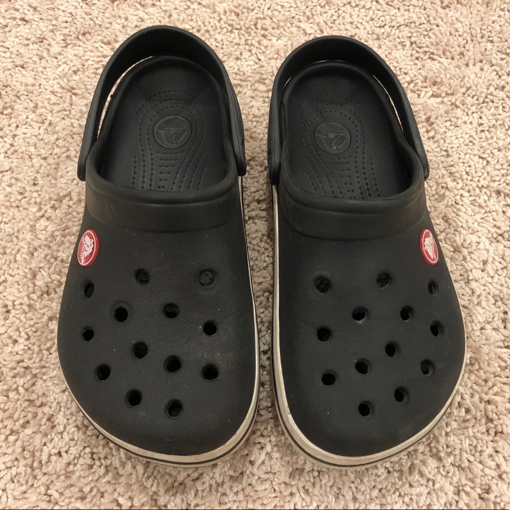 Boys Navy Crocs - size 12/13